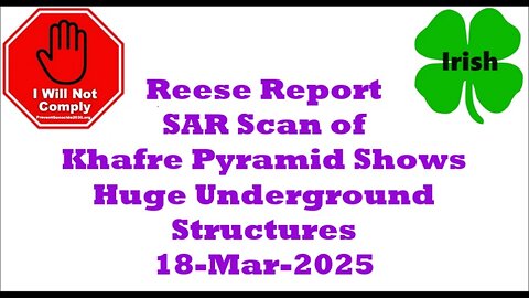 SAR Scan of Khafre Pyramid Shows Huge Underground Structures 18-Mar-2025