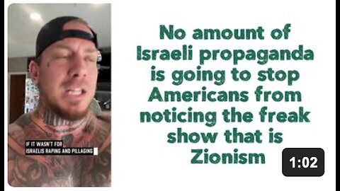 No amount of Israeli propaganda is going to stop Americans from noticing the freak show that is Zionism