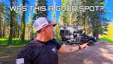 Camping in the Shadow of the Lassen Volcano