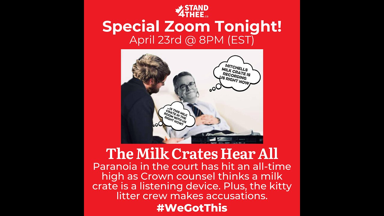 Special Stand4THEE Zoom Wed, April 23rd - Recording Milk Crates + The Kitty Litter Crew