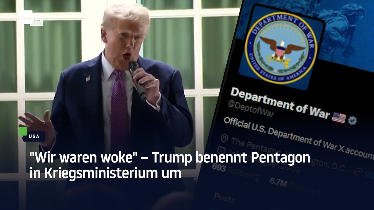 "Wir waren woke" – Trump benennt Pentagon in Kriegsministerium um