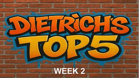 Dietrich's Top 5 Power Rankings After Week 1