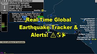 🌍 LIVE: Real-Time Global Earthquake Tracker & Alerts! ⚠️🌎📡