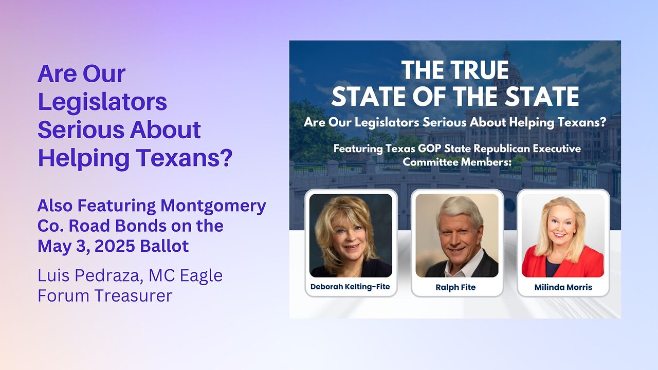 The True State of the State: Are Our Legislators Serious About Helping Texans?
