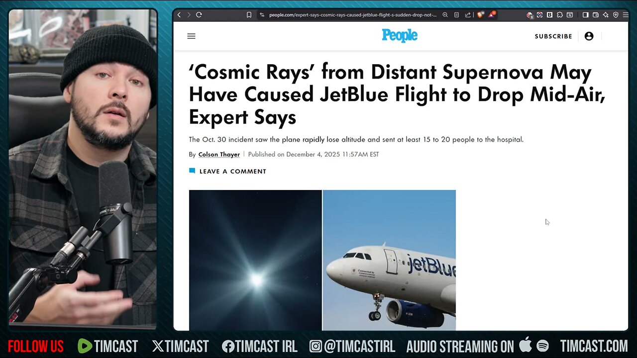 Plane DROPS From SKY, THOUSANDS Of Jets RECALLED Over Solar BLAST, Weakened Magnetosphere | Tim Pool