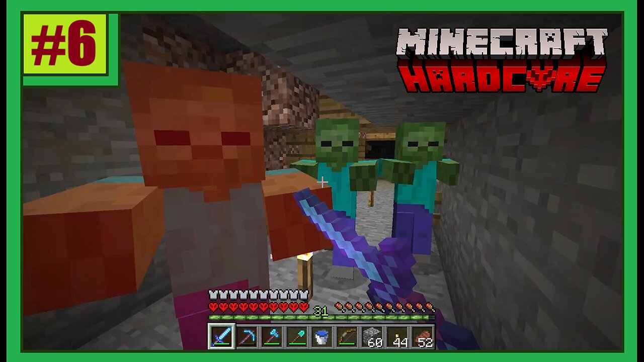 Exploring a MINESHAFT (and getting lost) in Hardcore Minecraft 1.8 ● Episode 6