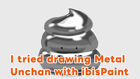 I tried drawing the mascot character Metal Unchan with ibisPaint