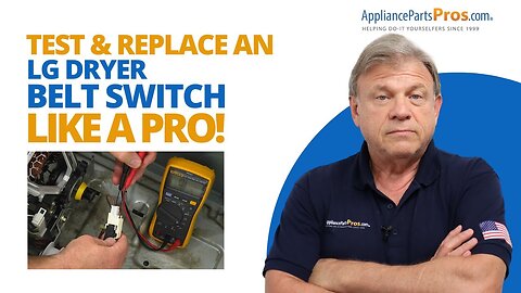 DIY LG Dryer Belt Switch Repair Made SUPER Easy!