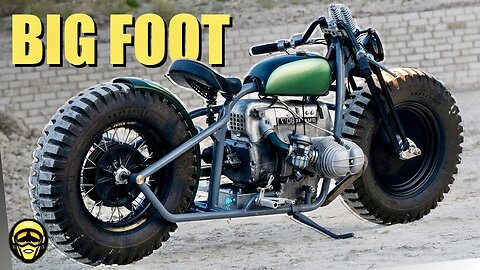 Building the WORLD'S LARGEST BMW R80 Bobber