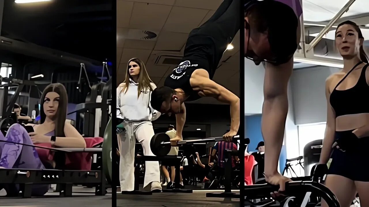🔥Scaring People in The Gym With Calisthenics #92