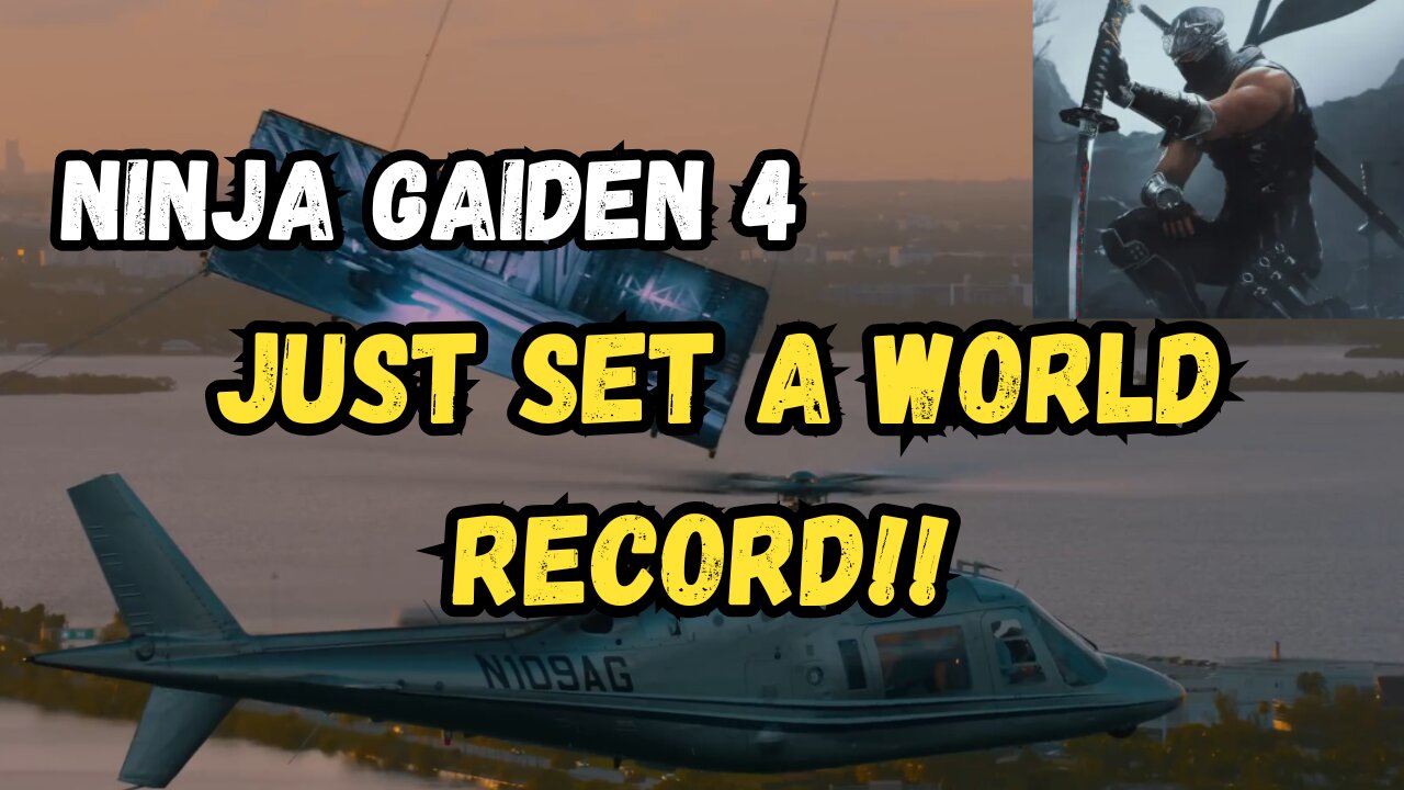 Ninja Gaiden 4 Played on a HELICOPTER!! NEW WORLD RECORD SET!