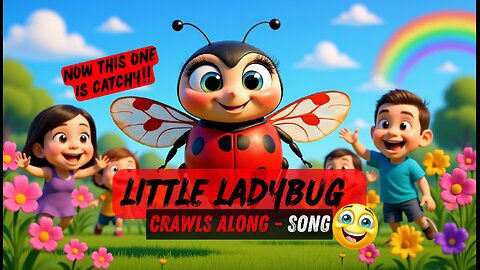 Little Ladybug Crawls Along | 3D Pixar-Style Nursery Rhyme for Kids About Bravery & Fun