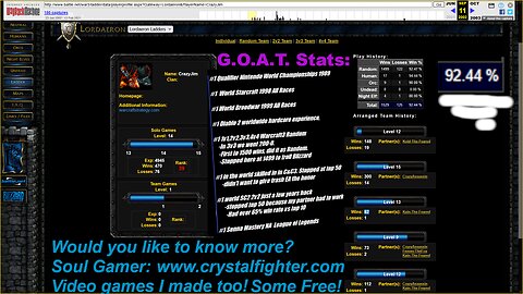 #1 World Starcraft/Warcraft3/Diablo2 GoodNewsJim EXPOSES: LOSER Q MATCHMAKING. UNCENSORED ON RUMBLE!