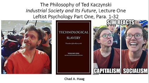 Philosophy of Ted Kaczynski Industrial Society and Its Future Lecture 1 Leftist Psychology