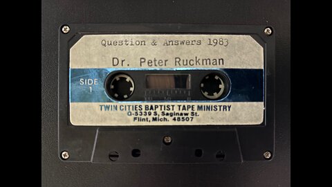 Questions And Answers - Dr. Ruckman 1983 (Part 1 of 2)