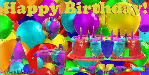 Happy Birthday 3D - Happy Birthday - Happy Birthday To You - Happy Birthday Song Video Card