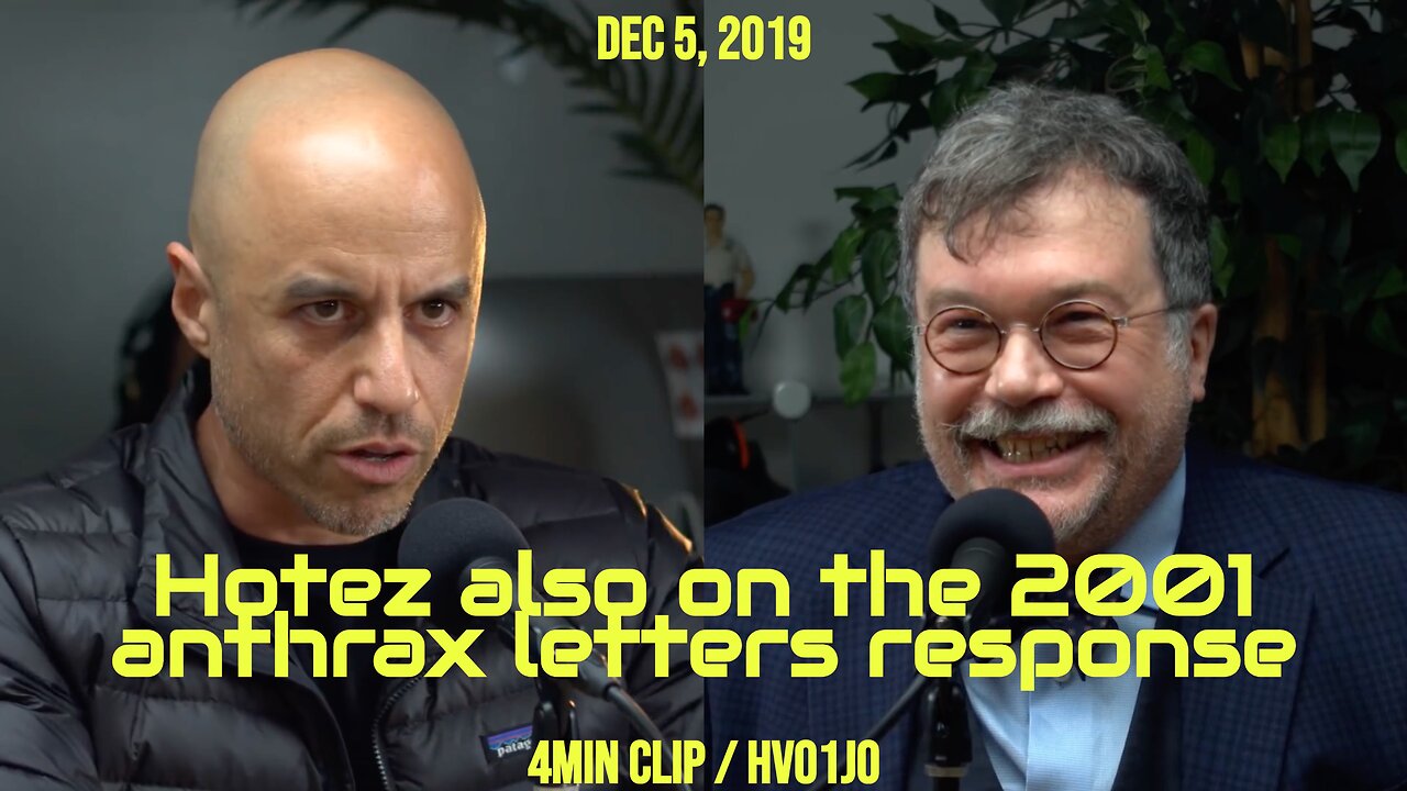 [Dec 5 2019] Peter Hotez big media break comes with Oct 2001 anthrax letters ( ZDogg ) 4 min clip