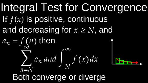 Integral Test, Convergence, Infinite Series - Calculus