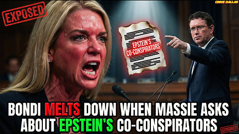 Pam Bondi MELTS DOWN When Massie Asks About Epstein’s Co Conspirators!