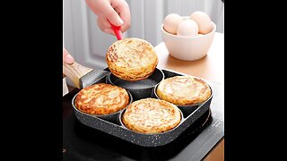 Four-hole Egg Frying Pan Breakfast Egg Burger Pan Non-stick Steak Egg Frying Pan