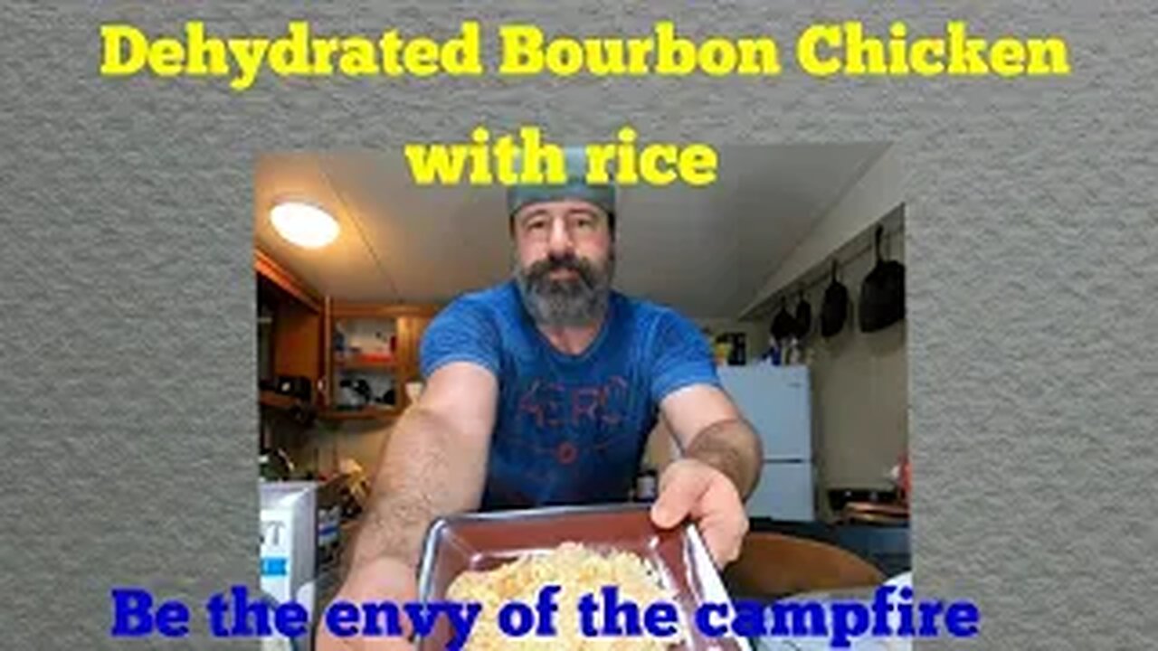 Dehydrated Bourbon chicken with rice $1.75 per serving