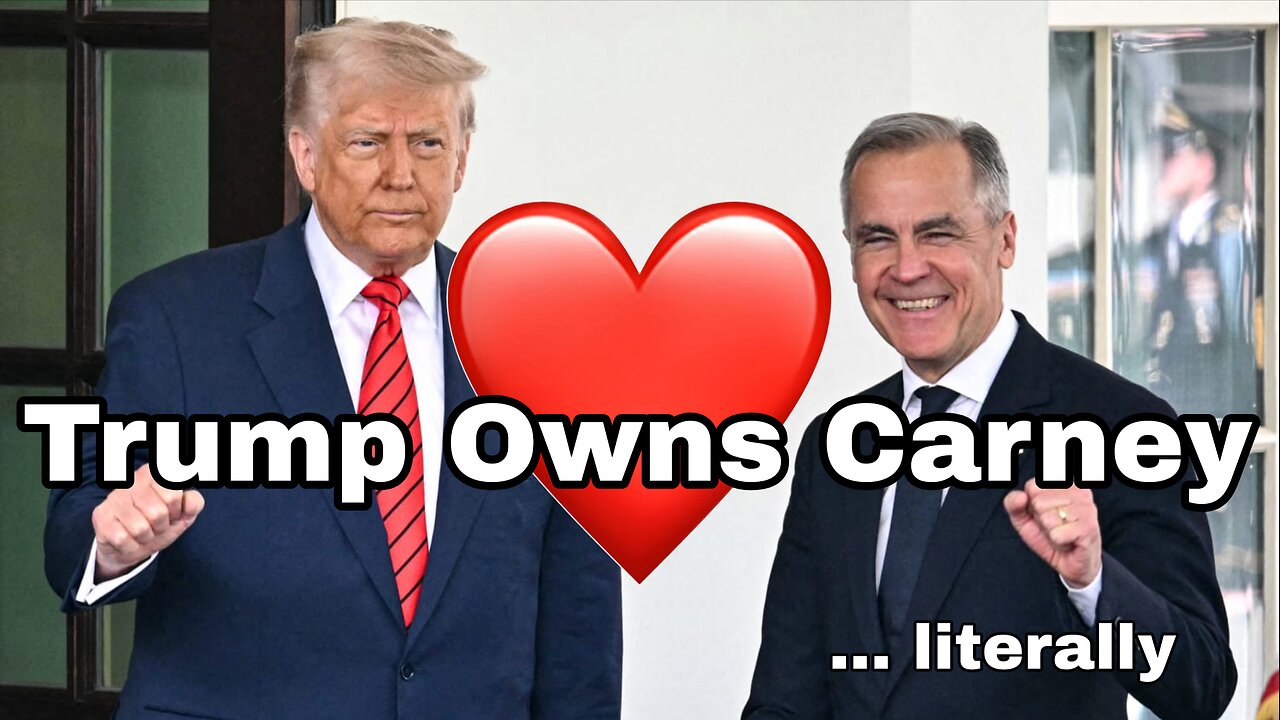 Trump and Carney, sitting in a tree, E L B O W S U P