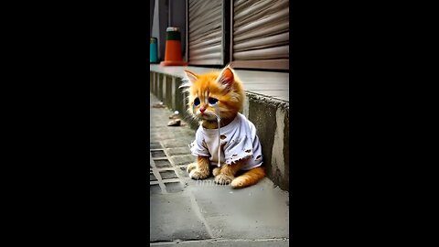 Poor Cat Craves McDonald's But Has No Money