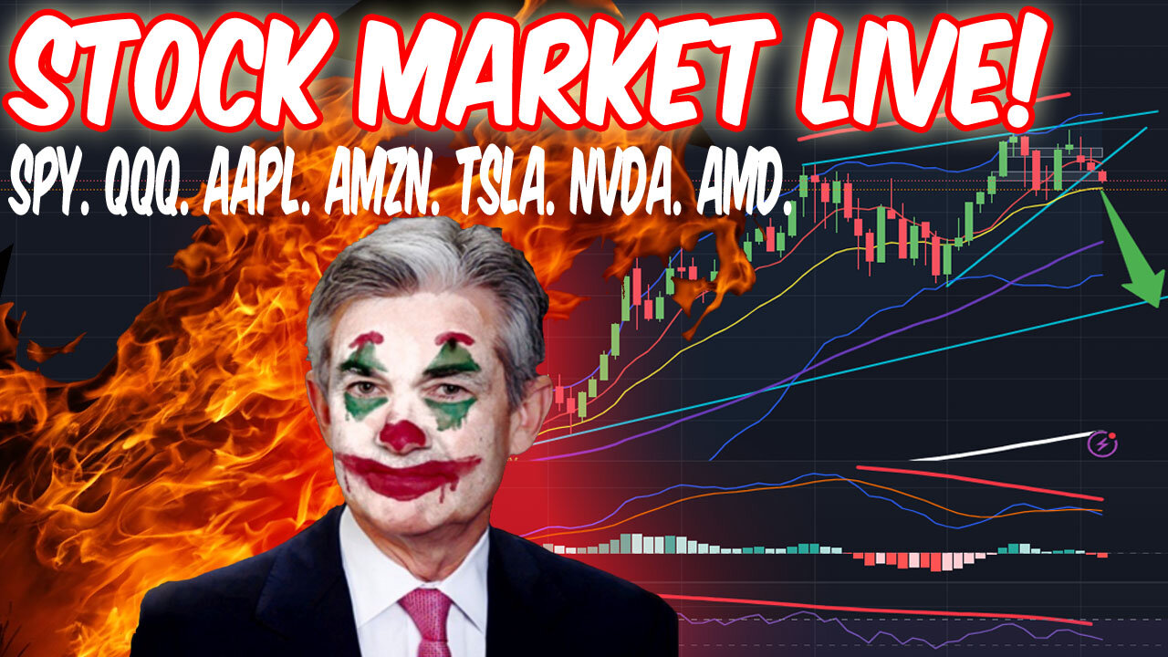 THE SQUEEZE CONFIRMED! STOCK MARKET LIVE!