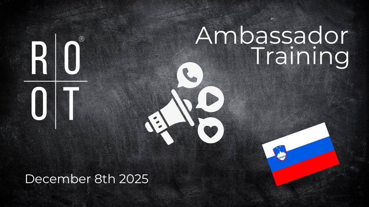 Družbeni mediji in posodobitve korenin | Usposabljanje ambasadorjev | 8. december 2025 | Slovenian