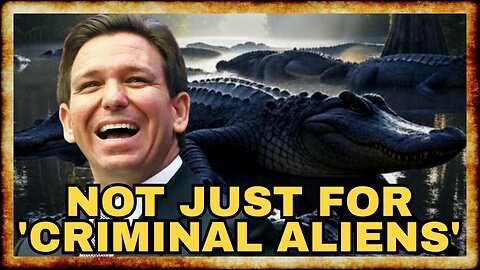 DeSantis SPILLS THE BEANS on 'Alligator Alcatraz' in CRINGE Comedy Bit