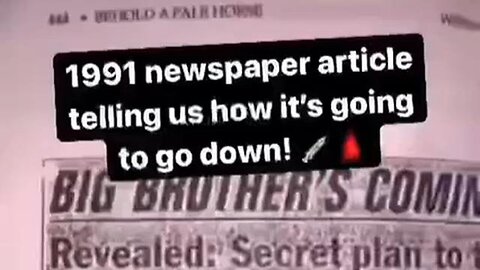 "Uncovering Predictions from a 1991 Newspaper: The Startling Insights That Came True"