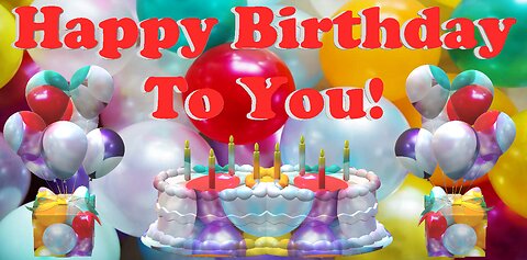 Happy Birthday 3D - Happy Birthday - Happy Birthday To You - Happy Birthday Song Video Card