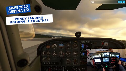 💨 Brutal Windy Landing Over Slovak Hills 🌬️ Perfect Control Despite Crazy Gusts! 🛬 MSFS 2020