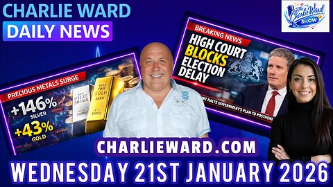 CHARLIE WARD DAILY NEWS WITH CHARLIE WARD & DREW DEMI WEDNESDAY 21ST JAN 2026