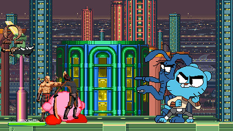 MUGEN - Kirby & Kratos vs. Aardvark & Gumball - Download
