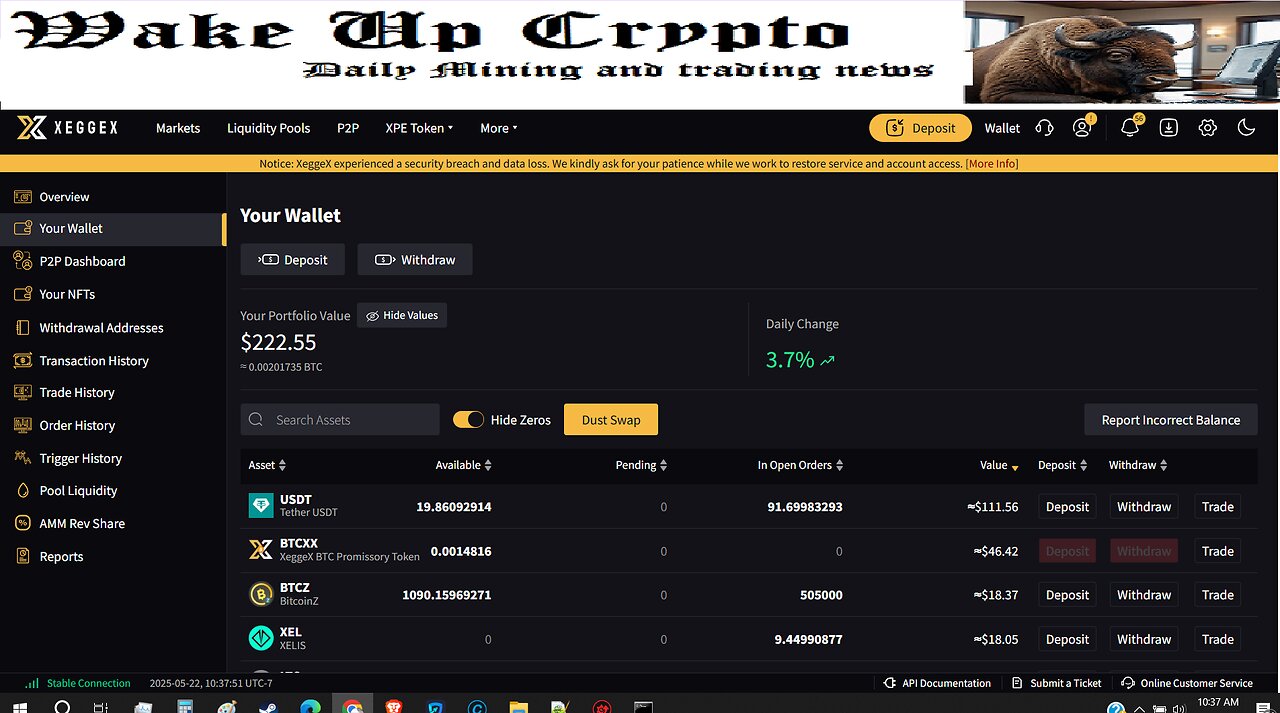 Wake Up Crypto Mining & Trading Stream - Episode 7