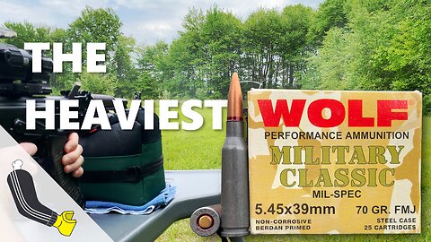 Wolf Military Classic 𝖬𝗂𝗅 𝖲𝗉𝖾𝖼 5.45x39 70gr. FMJ//Velocity Test