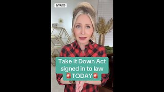 Captioned - Take It Down Act signed in to law today