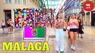 MALAGA SPAIN Walking Tour [4K]