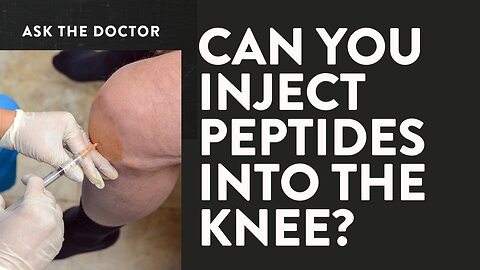 Can you inject peptides into the knee?