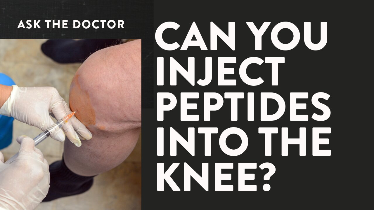 Can you inject peptides into the knee?
