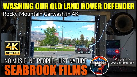 Washing Our Old Land Rover Defender: Rocky Mountain Carwash in 4K