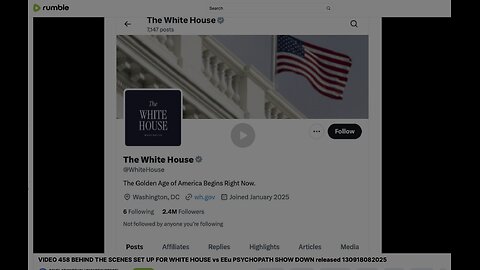 1@ 2125 VIDEO 462- MORE SNEAK WHITE HOUSE VIEWS DEAR HORSE FX LAND RASSING AND WOMAN FXERER GEORGINA MELONI... RELEASED 203719082025