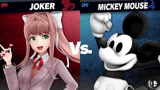 Monika (Joker) vs Steam Boat Willie Mickey (Dr. Mario) [Angel David SSBU Member Request)