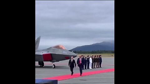 President Trump and the B2 Stealth Bomber Flyover at the Alaska Summit