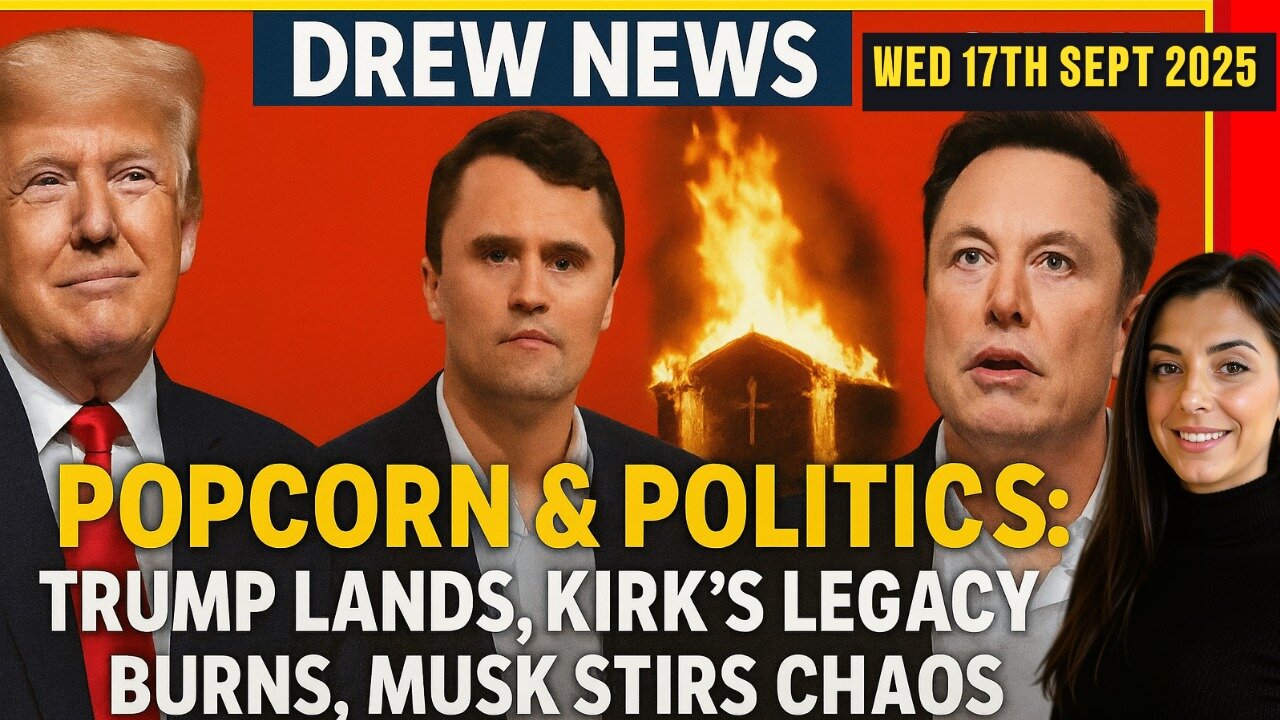 POPCORN & POLITICS; TRUMP LANDS, KIRK'S LEGACY BURNS, MUSK STIRS CHAOS WITH DREW DEMI