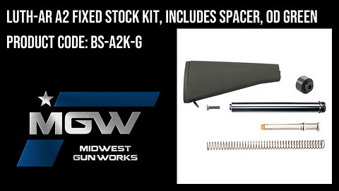 LUTH-AR A2 Fixed Stock Kit, Includes Spacer, OD Green - BS-A2K-G