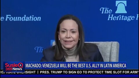 MACHADO: VENEZUELA WILL BE THE BEST U.S. ALLY IN LATIN AMERICA