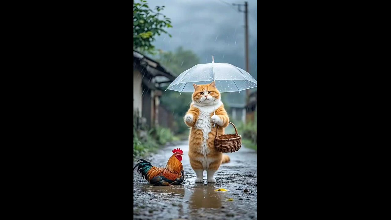 Unlikely Hero! Watch This Cat Save a Hen's Life! π¦ΈββοΈπ