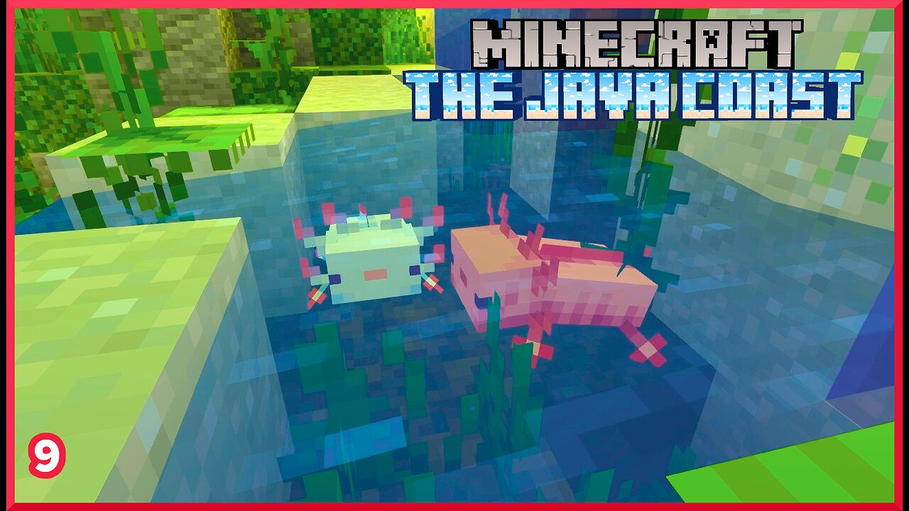 Building a Lush Cave for my Axolotls: Minecraft Java Coast